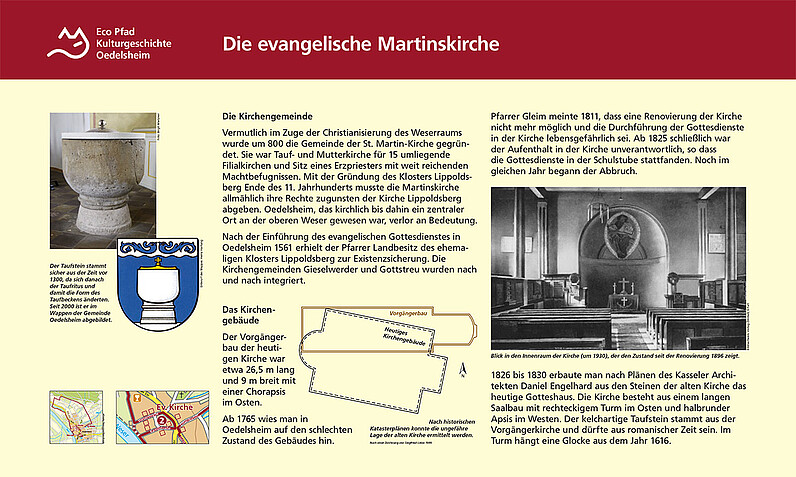 Tafel "Die evangelische Martinskirche"