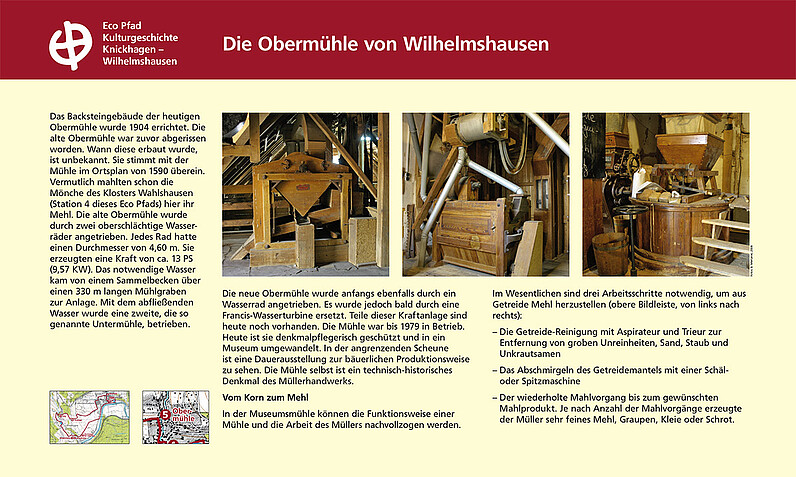 Tafel "Die Obermühle von Wilhelmshausen"