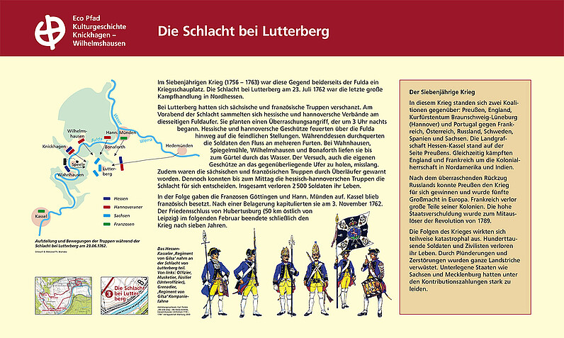 Tafel "Die Schlacht bei Lutterberg"