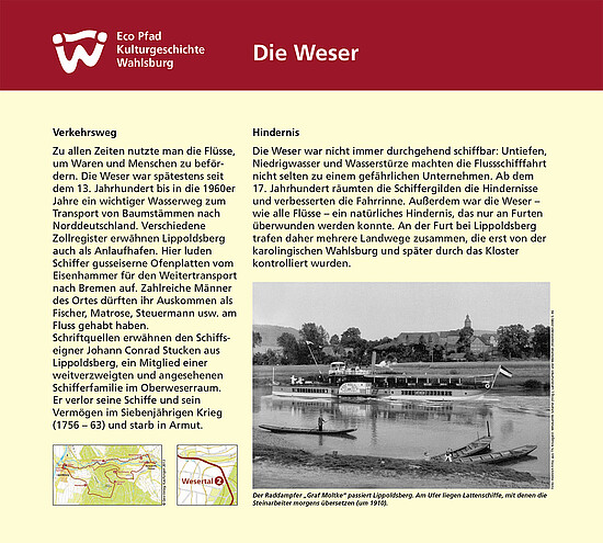 Tafel "Die Weser"