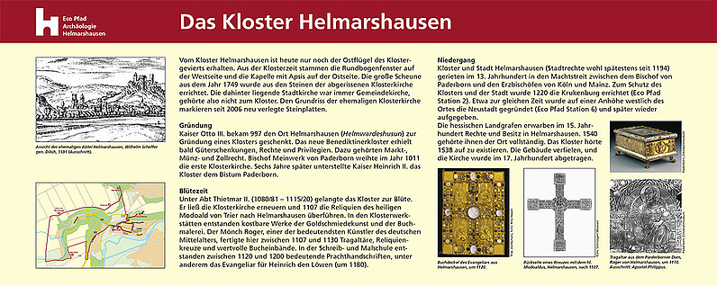 Tafel "Das Kloster Helmarshausen"