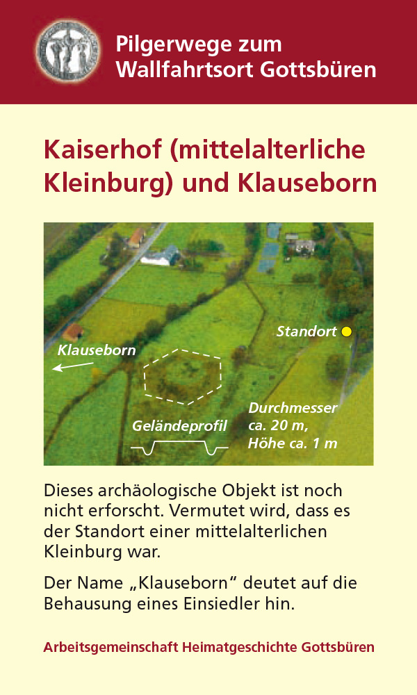 Infotafel "Kaiserhof und Kluausenborn"